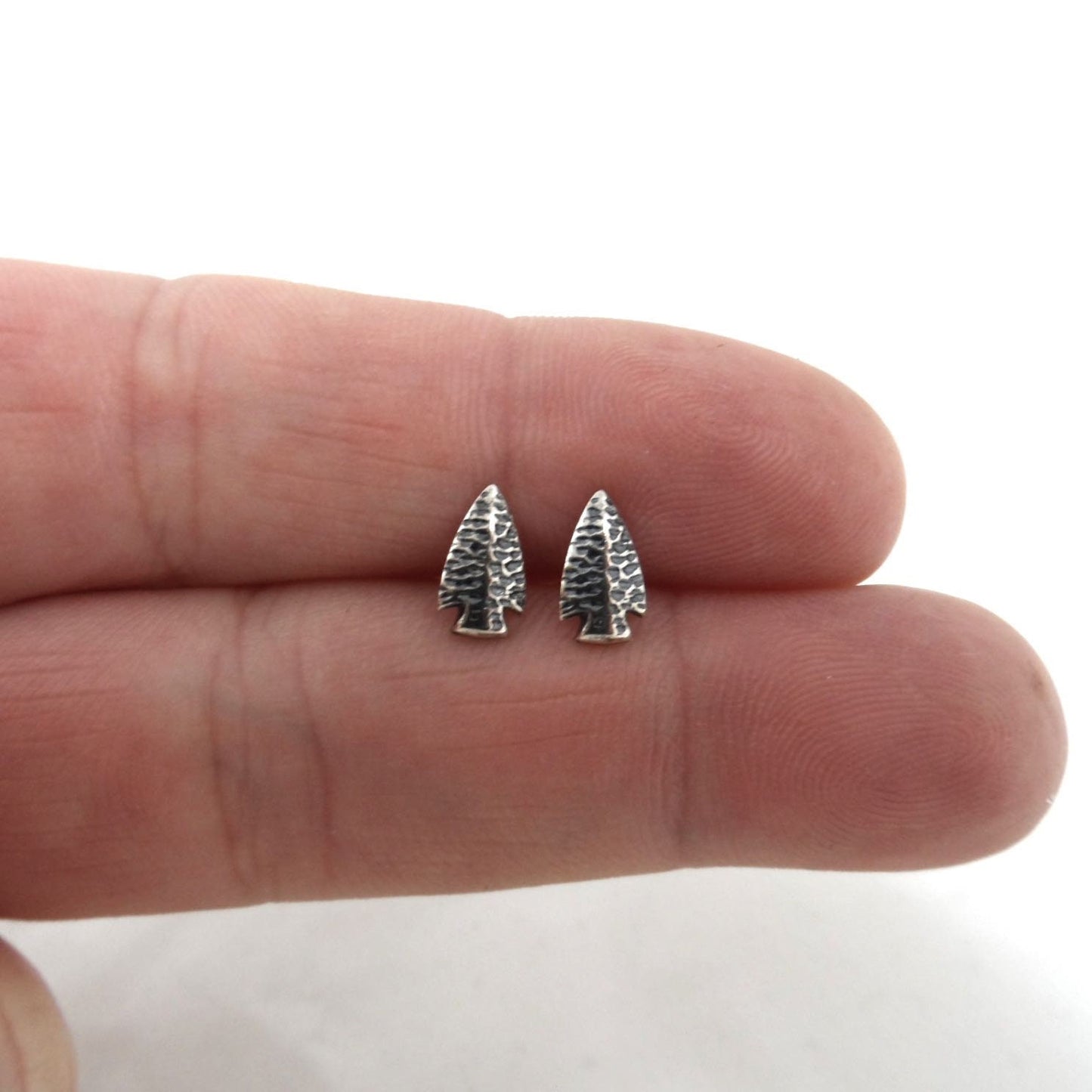 Tiny Arrowhead Earrings in Sterling Silver, Arrowhead Studs, Southwest Earrings, Silver Studs, Sterling Silver Earrings, Tiny Studs