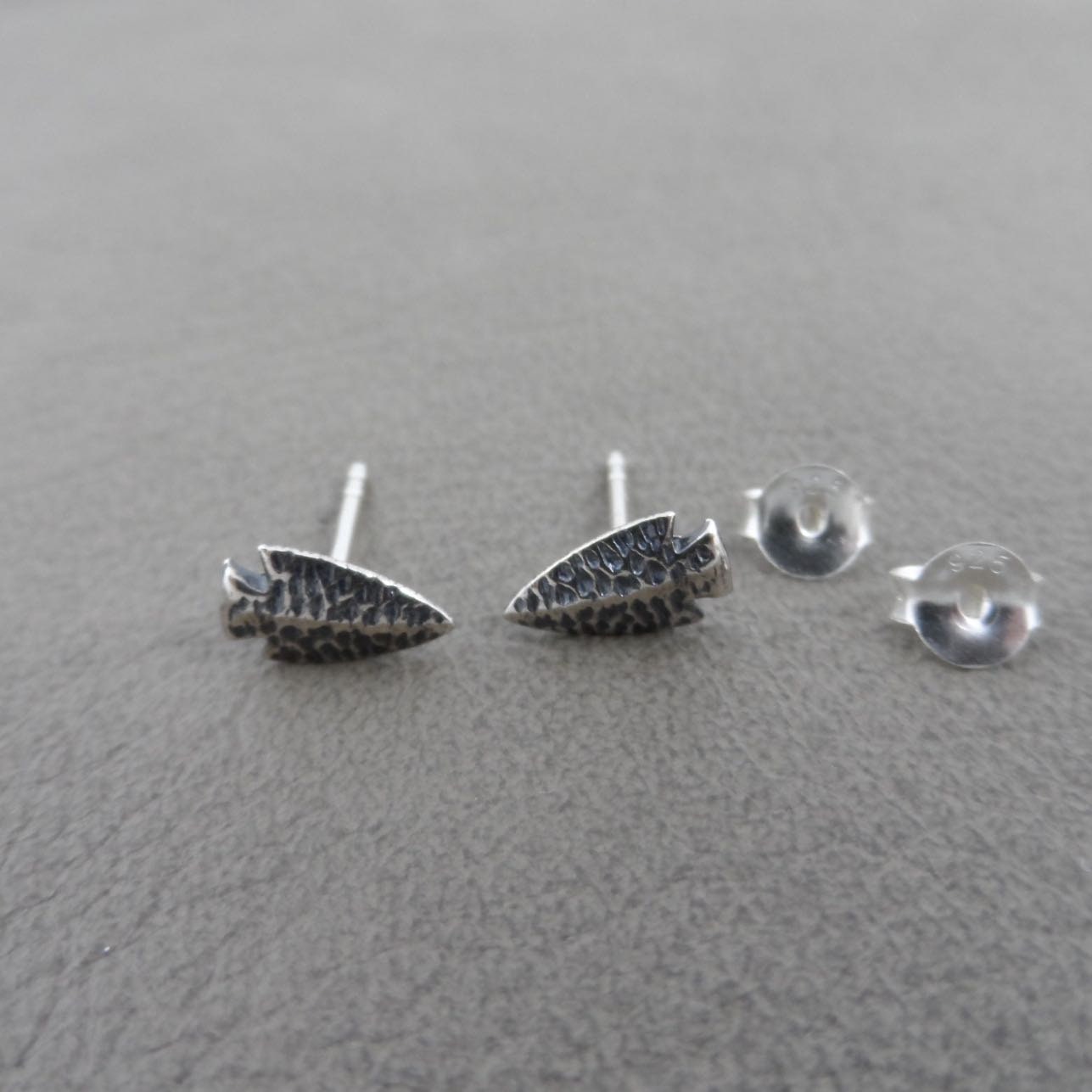 Tiny Arrowhead Earrings in Sterling Silver, Arrowhead Studs, Southwest Earrings, Silver Studs, Sterling Silver Earrings, Tiny Studs