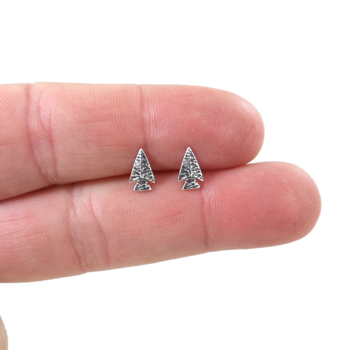 Arrowhead Earrings in Sterling Silver