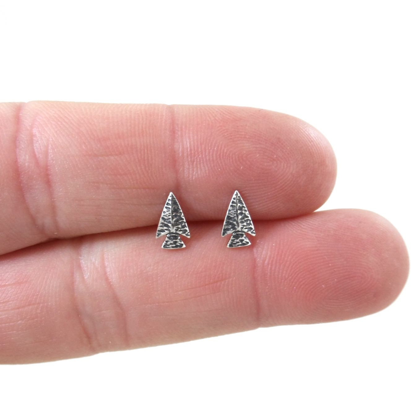 Arrowhead Earrings in Sterling Silver