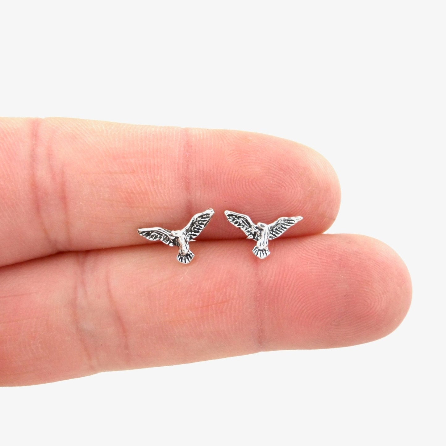 Dove Earrings in Sterling Silver