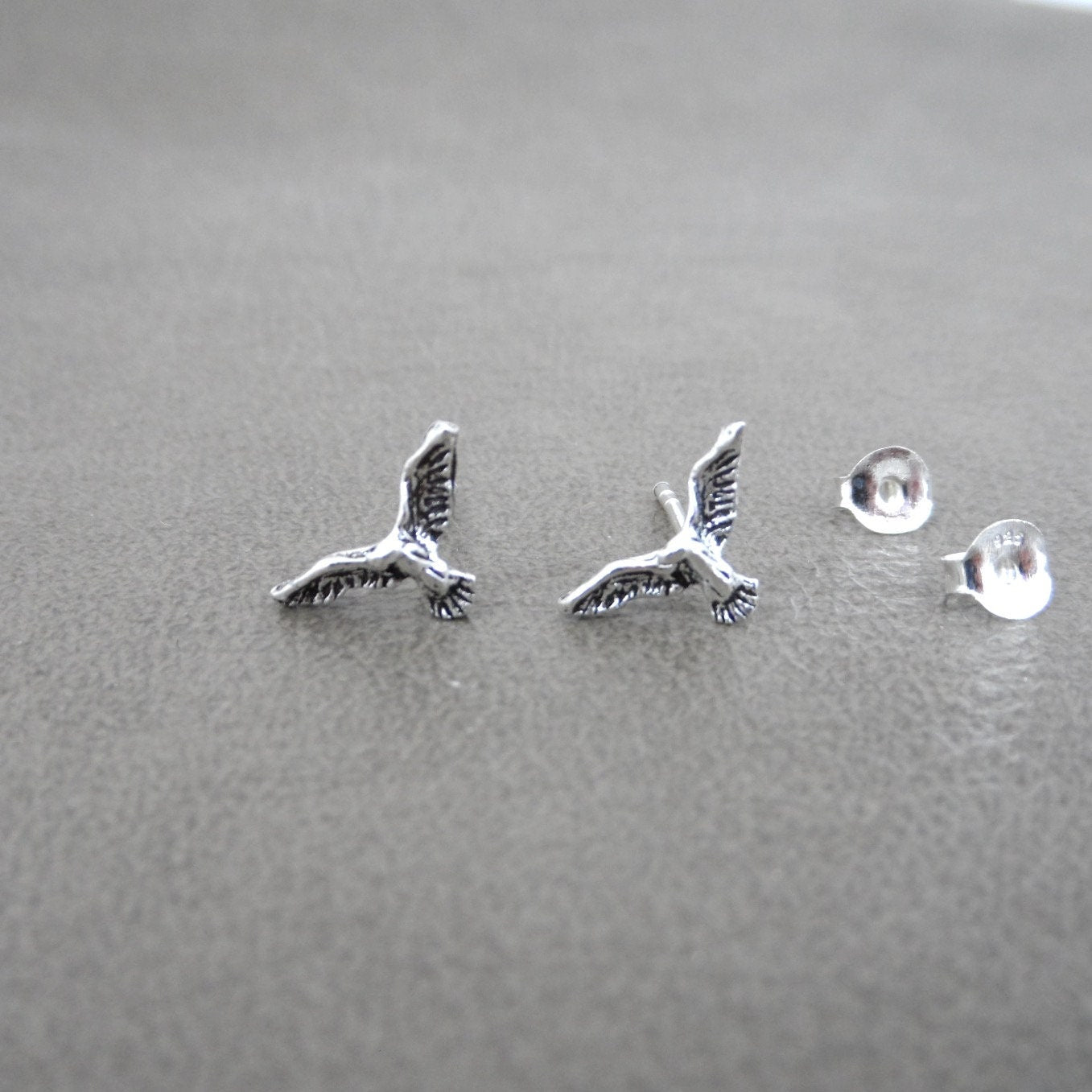 Dove Earrings in Sterling Silver