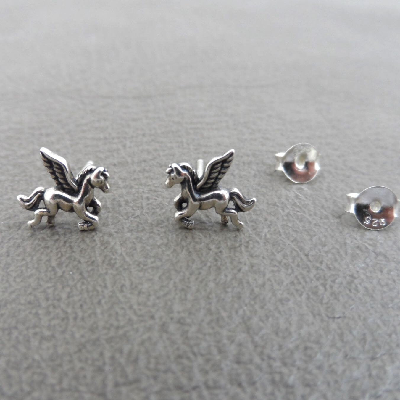 Pegasus Earrings in Sterling Silver