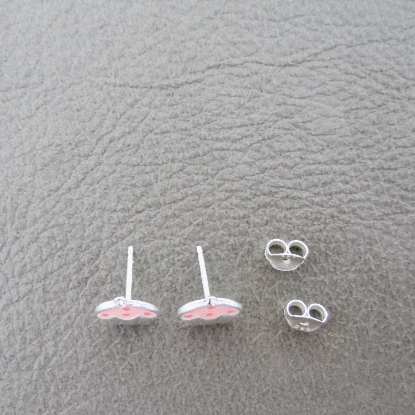 Cupcake Earrings in Sterling Silver