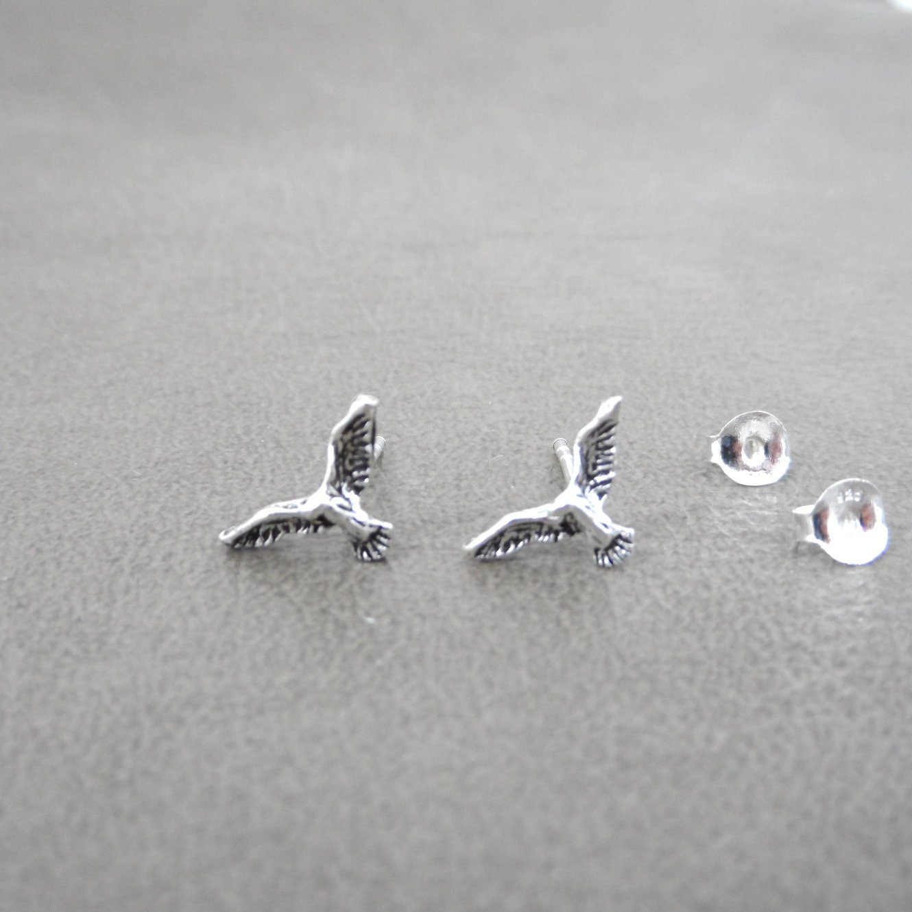 Dove Earrings in Sterling Silver