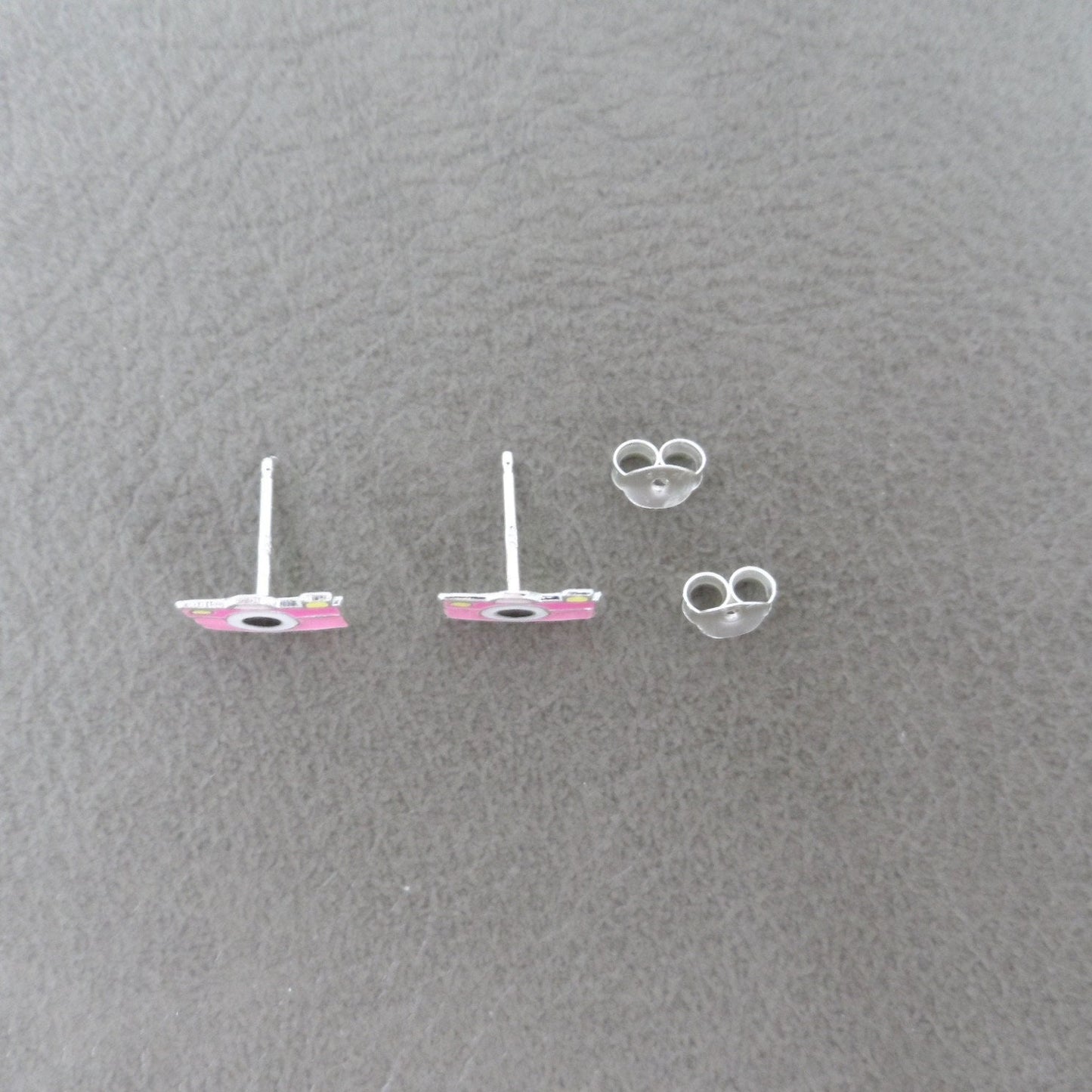 Camera Earrings in Sterling Silver