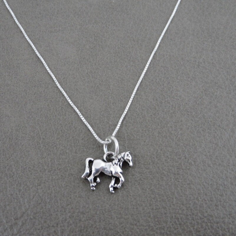 Horse Necklace in Sterling Silver