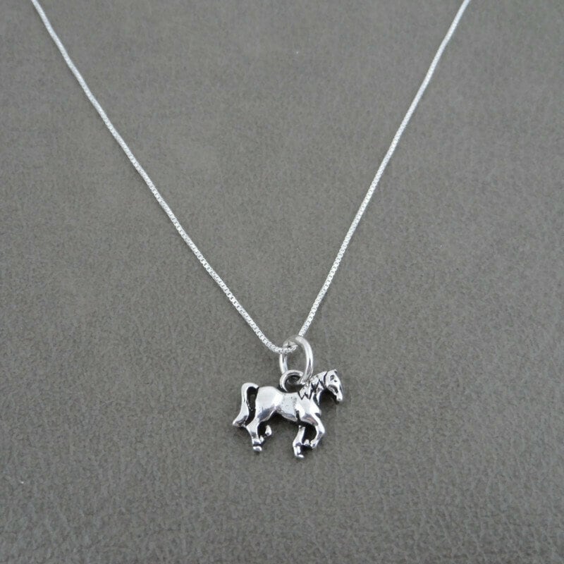 Horse Necklace in Sterling Silver