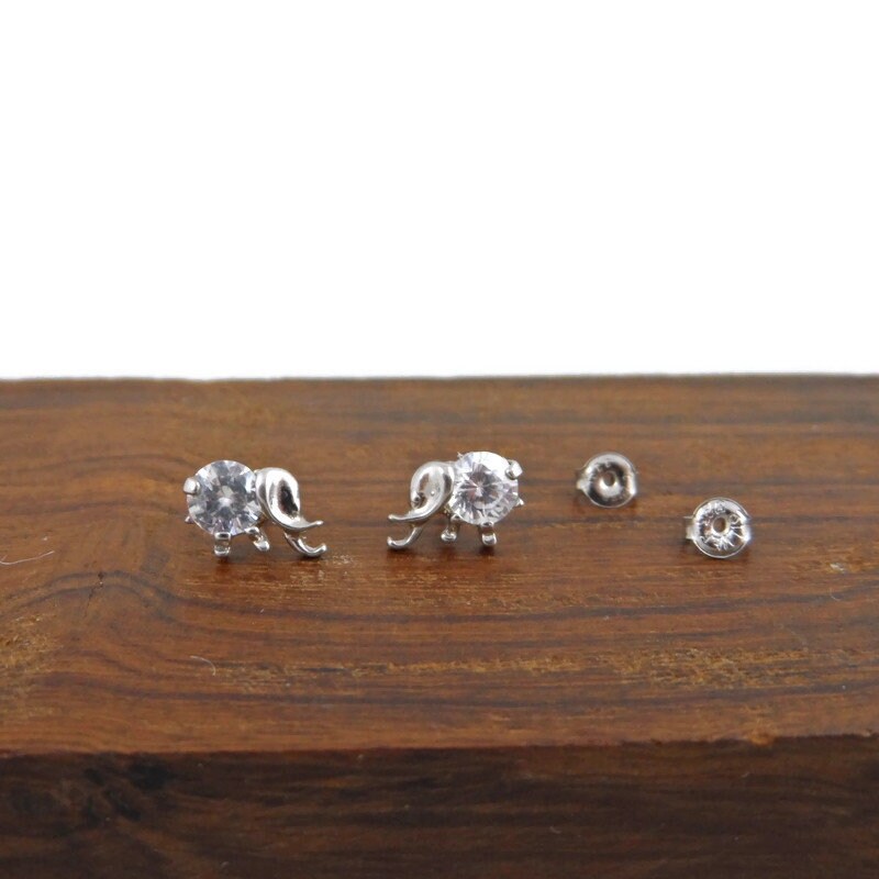 Crystal Elephant Earrings