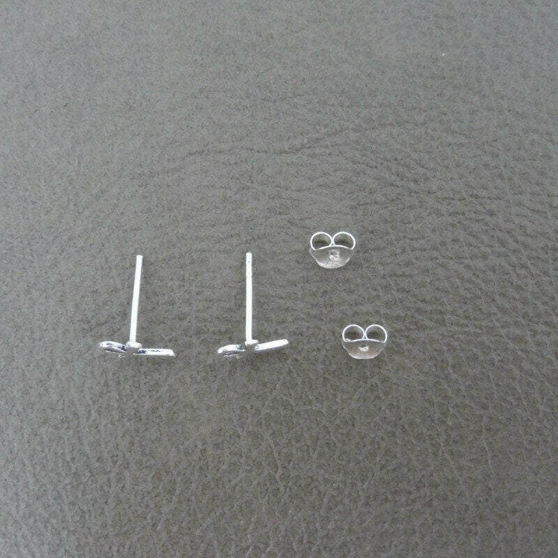 Ankh Sterling Silver Stud Earrings