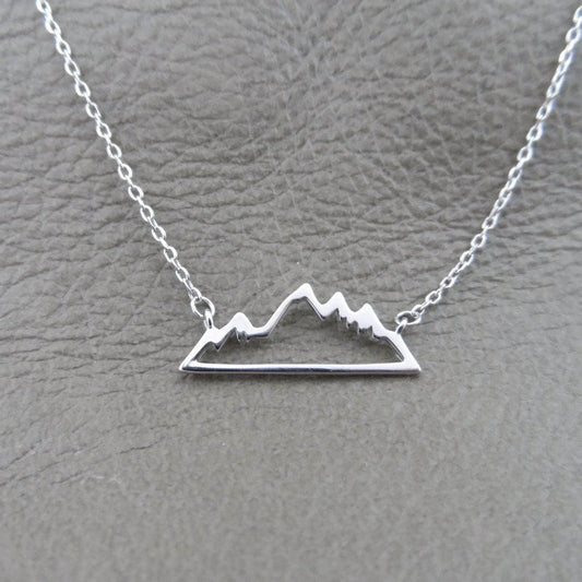 Mountain Sterling Silver Necklace-BL