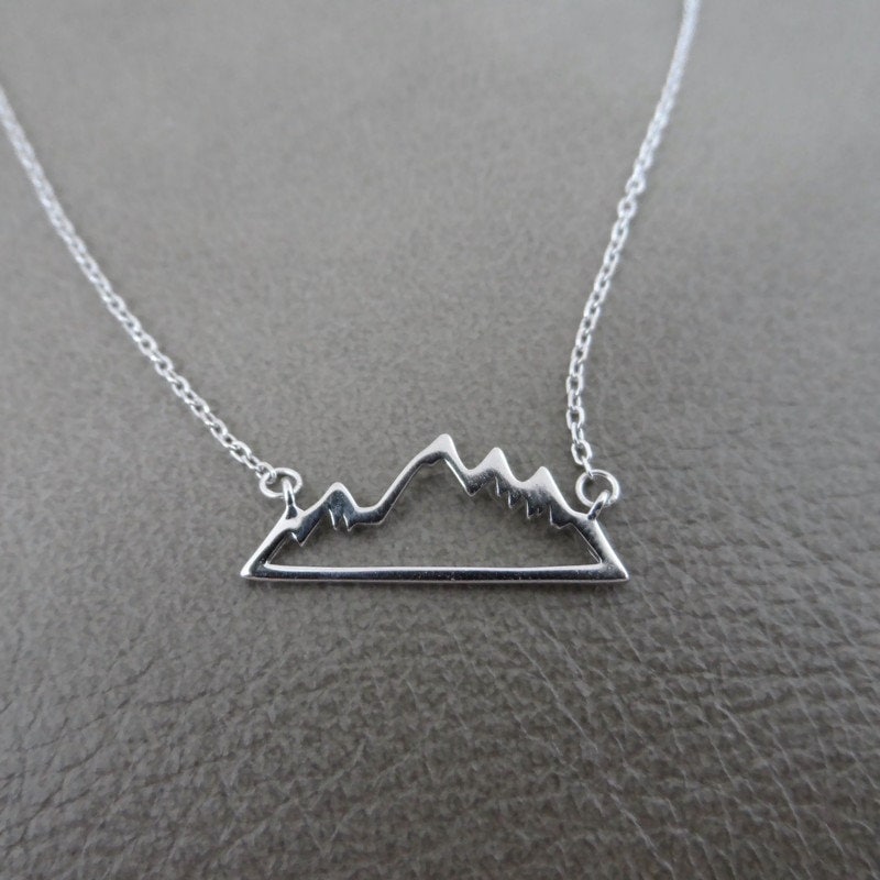 Mountain Sterling Silver Necklace-BL