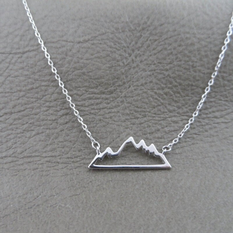 Mountain Sterling Silver Necklace-BL