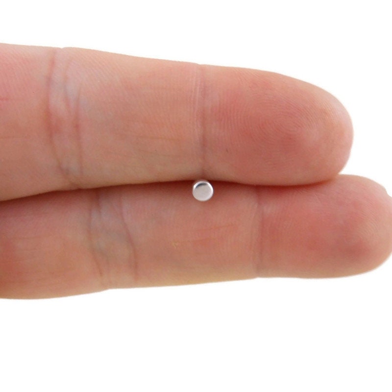 SINGLE Dot Earring in Sterling Silver