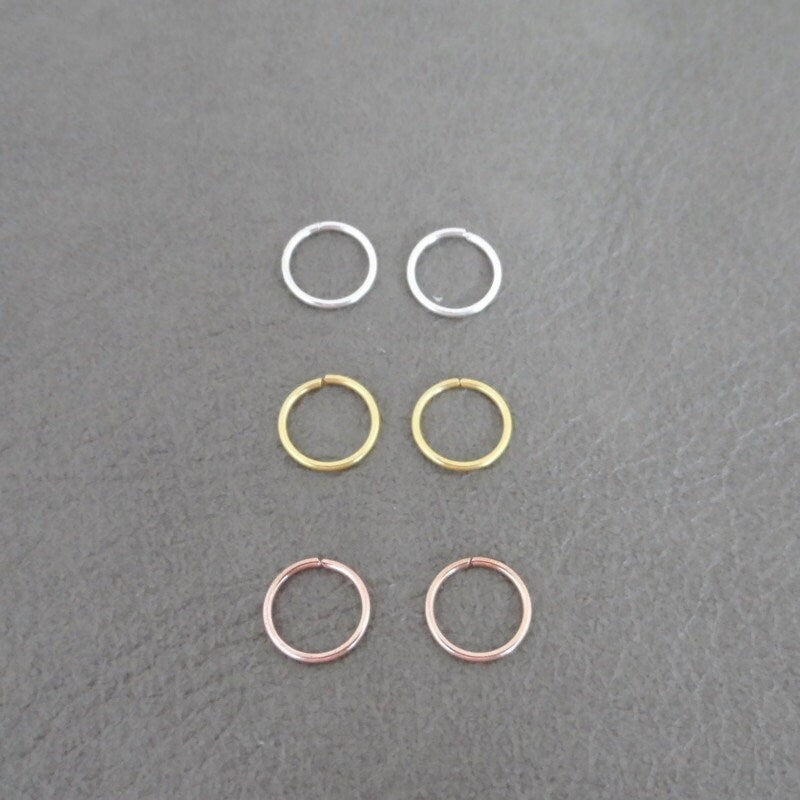 Seamless Hoop Earrings-8mm