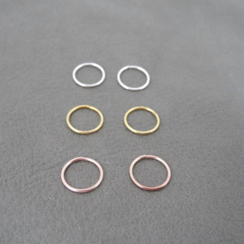 Seamless Hoop  Earrings-10mm