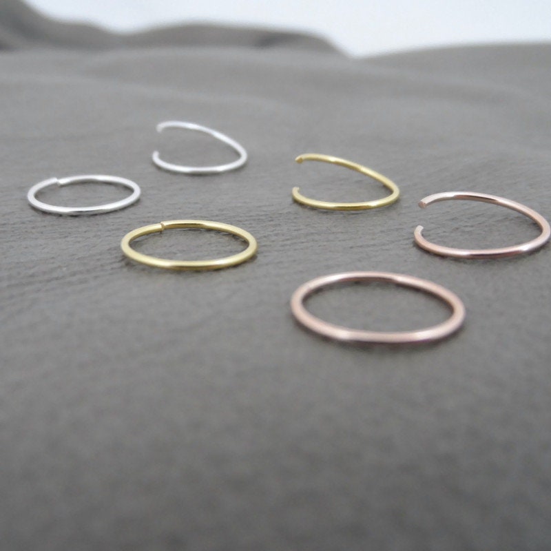 Seamless Hoop Earrings-12mm