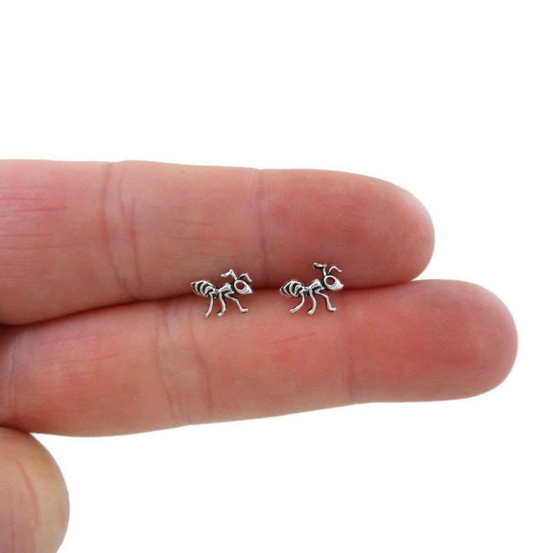 Ant Earrings in Sterling Silver