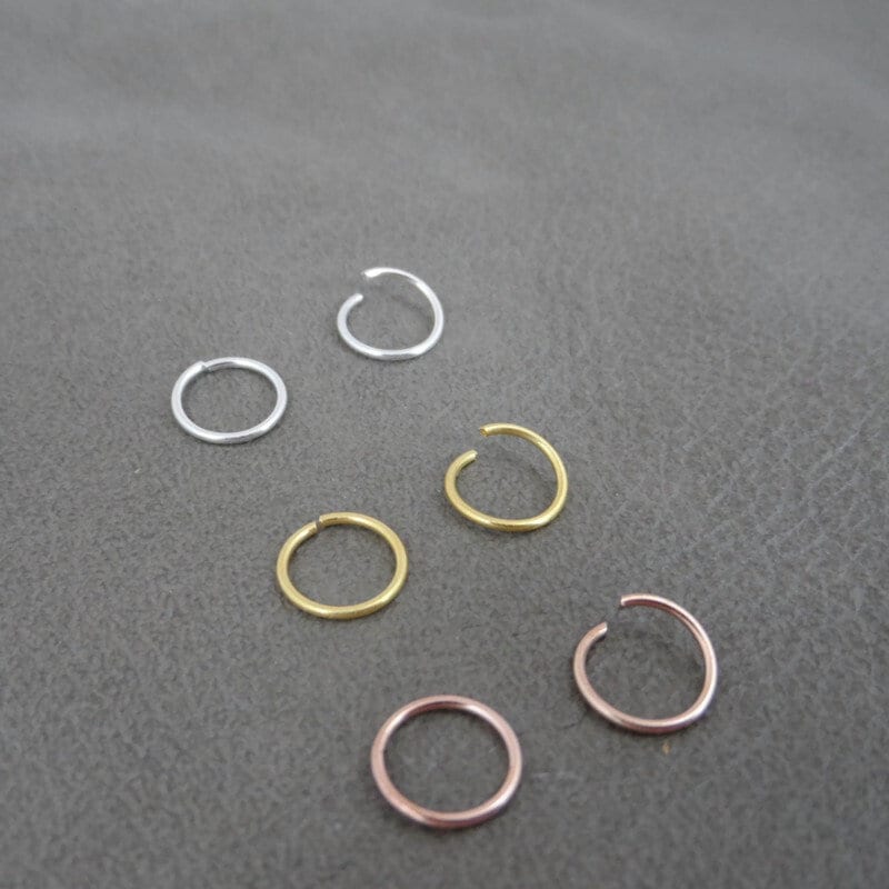 Seamless Hoop Earrings-8mm