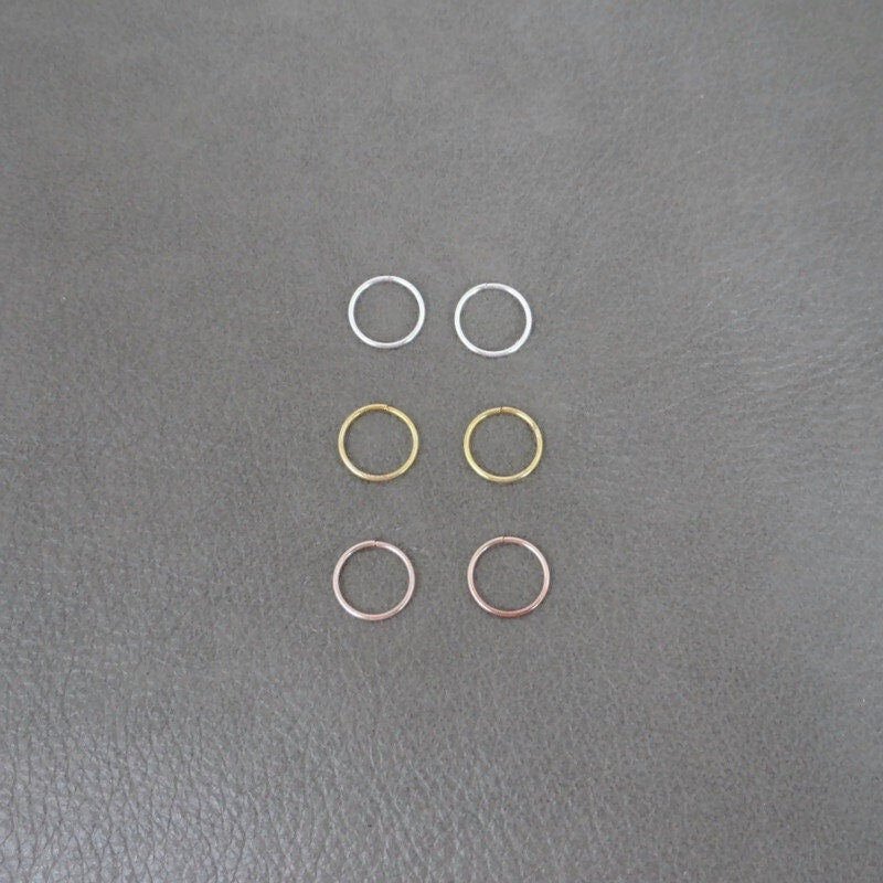 Seamless Hoop  Earrings-10mm