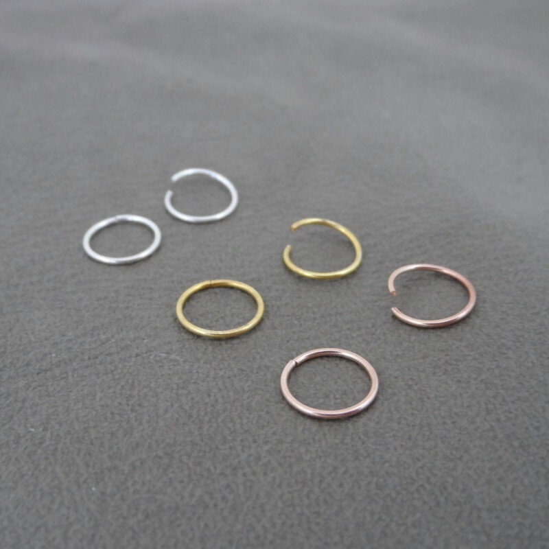 Seamless Hoop  Earrings-10mm