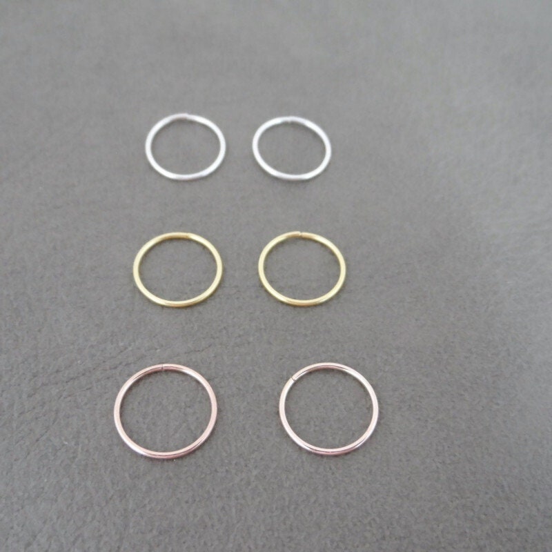 Seamless Hoop Earrings-12mm