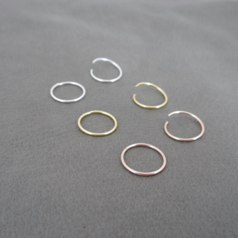 Seamless Hoop Earrings-12mm