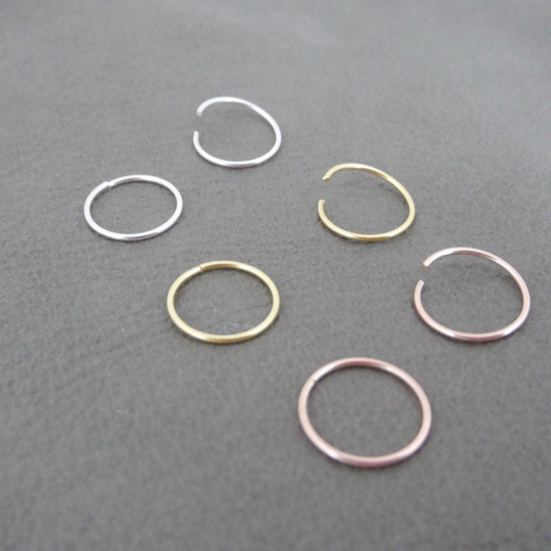 Seamless Hoop Earrings-12mm