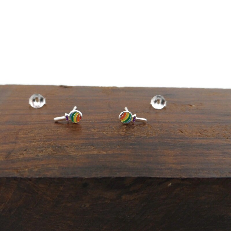 Lollipop Earrings in Sterling Silver