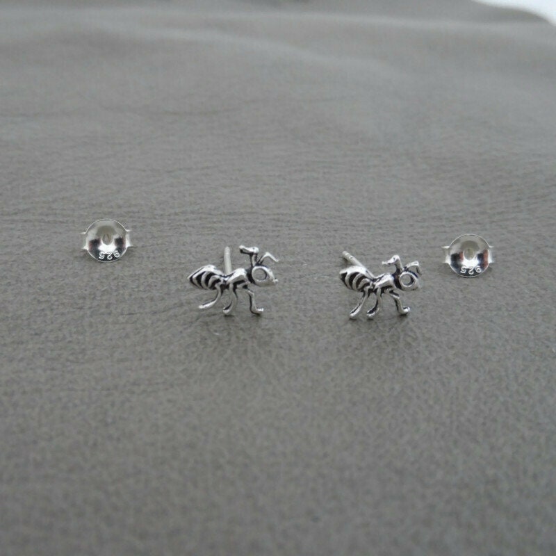 Ant Earrings in Sterling Silver