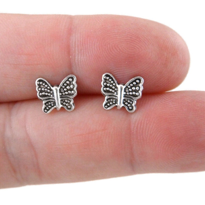 Butterfly Earrings in Sterling Silver