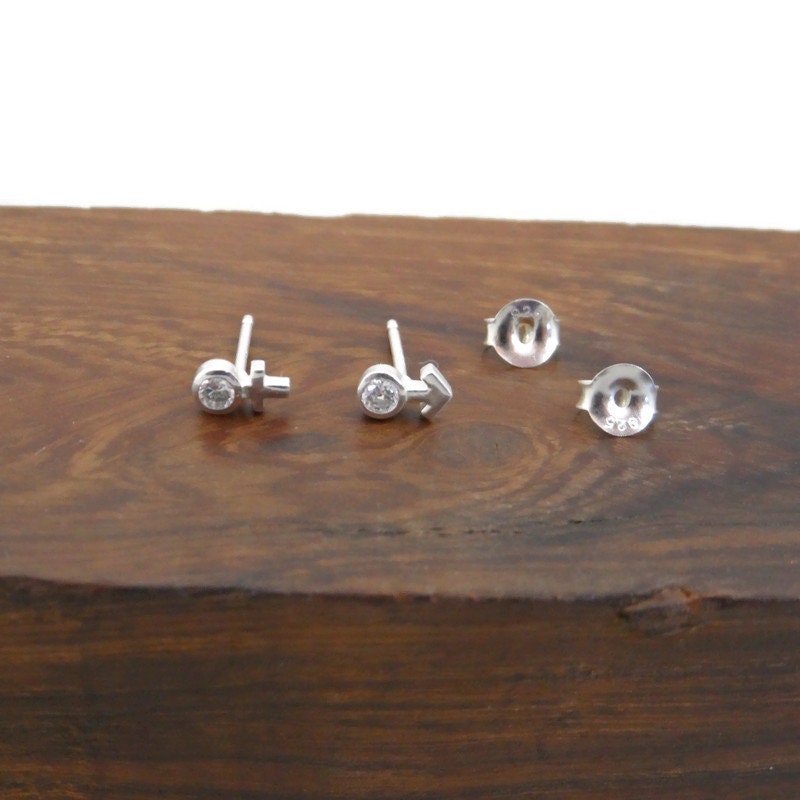 Male Female Symbol Earrings in Sterling Silver