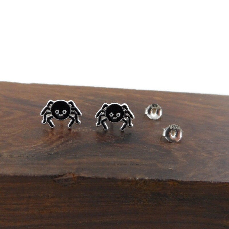 Spider Earrings in Sterling Silver