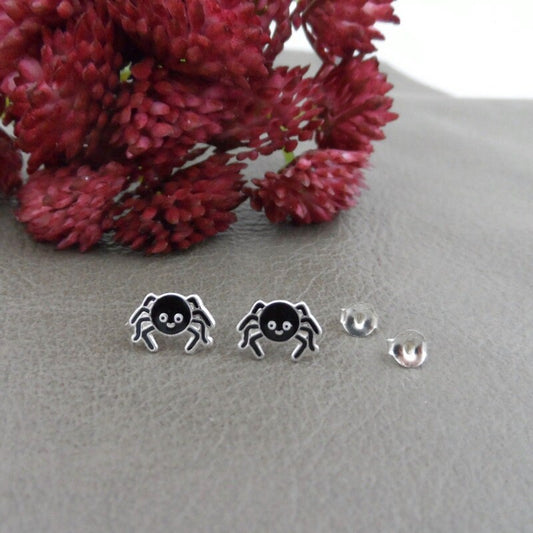 Spider Earrings in Sterling Silver