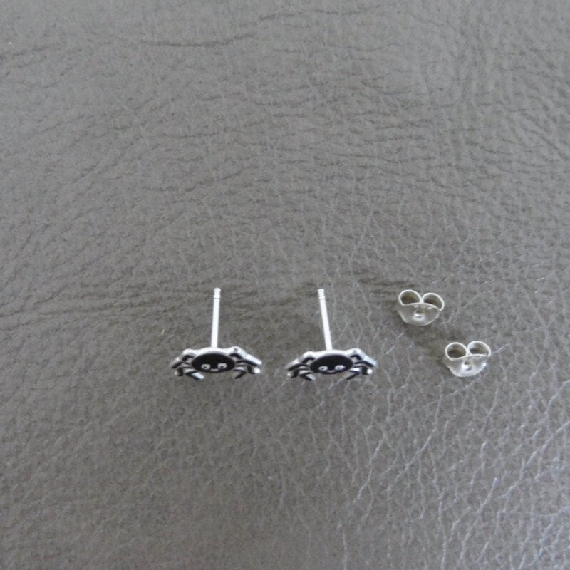 Spider Earrings in Sterling Silver