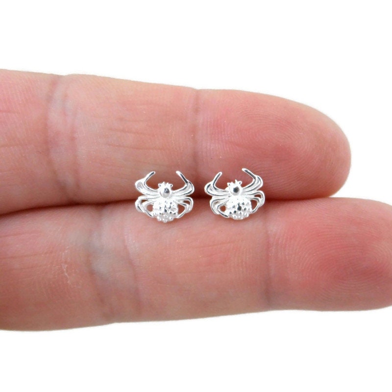 Spider Earrings in Sterling Silver