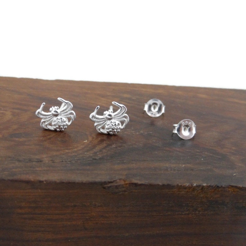 Spider Earrings in Sterling Silver