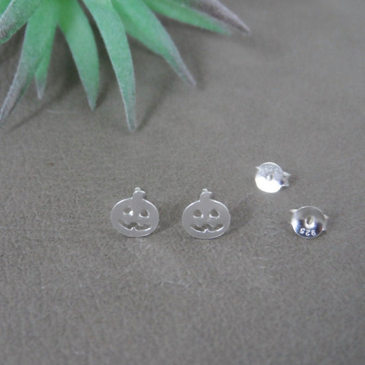 Jack o' Lantern Earrings in Sterling Silver