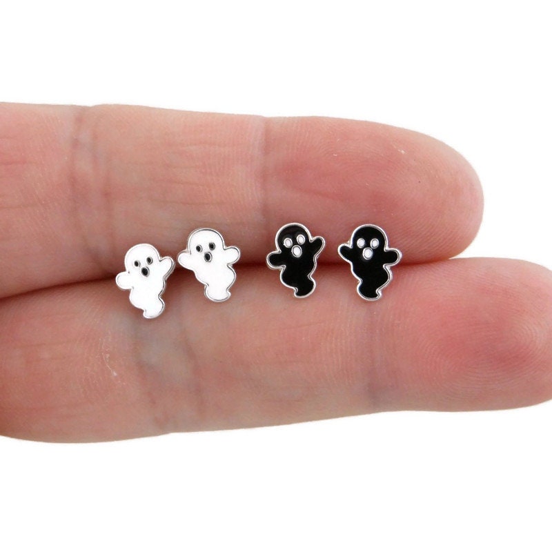 Ghost Earrings in Sterling Silver