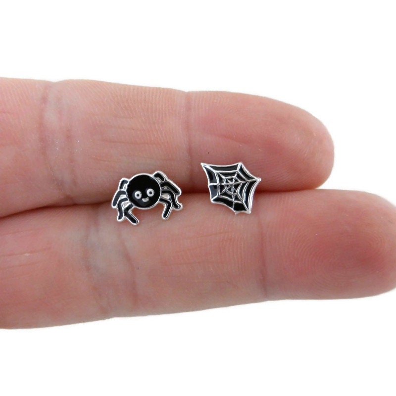 Spider & Web Earrings