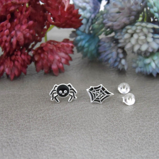 Spider & Web Earrings