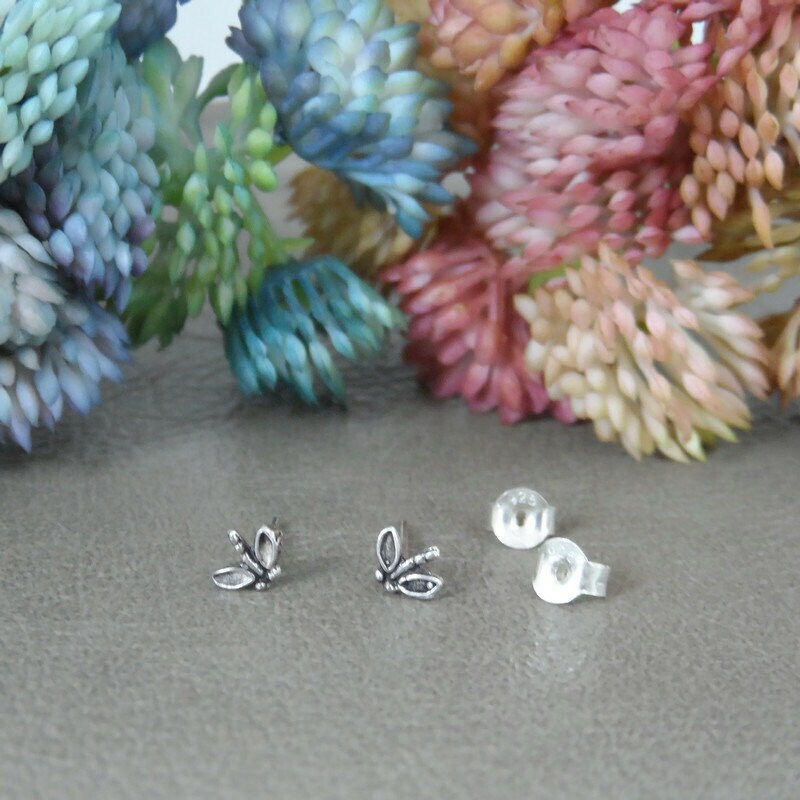 Tiny Mosquito Insect Sterling Silver Earrings, Gnat Earrings, Insect Earrings,Insect Jewelry, Insect Studs, Mosquito Stud Earrings,Gnat Stud