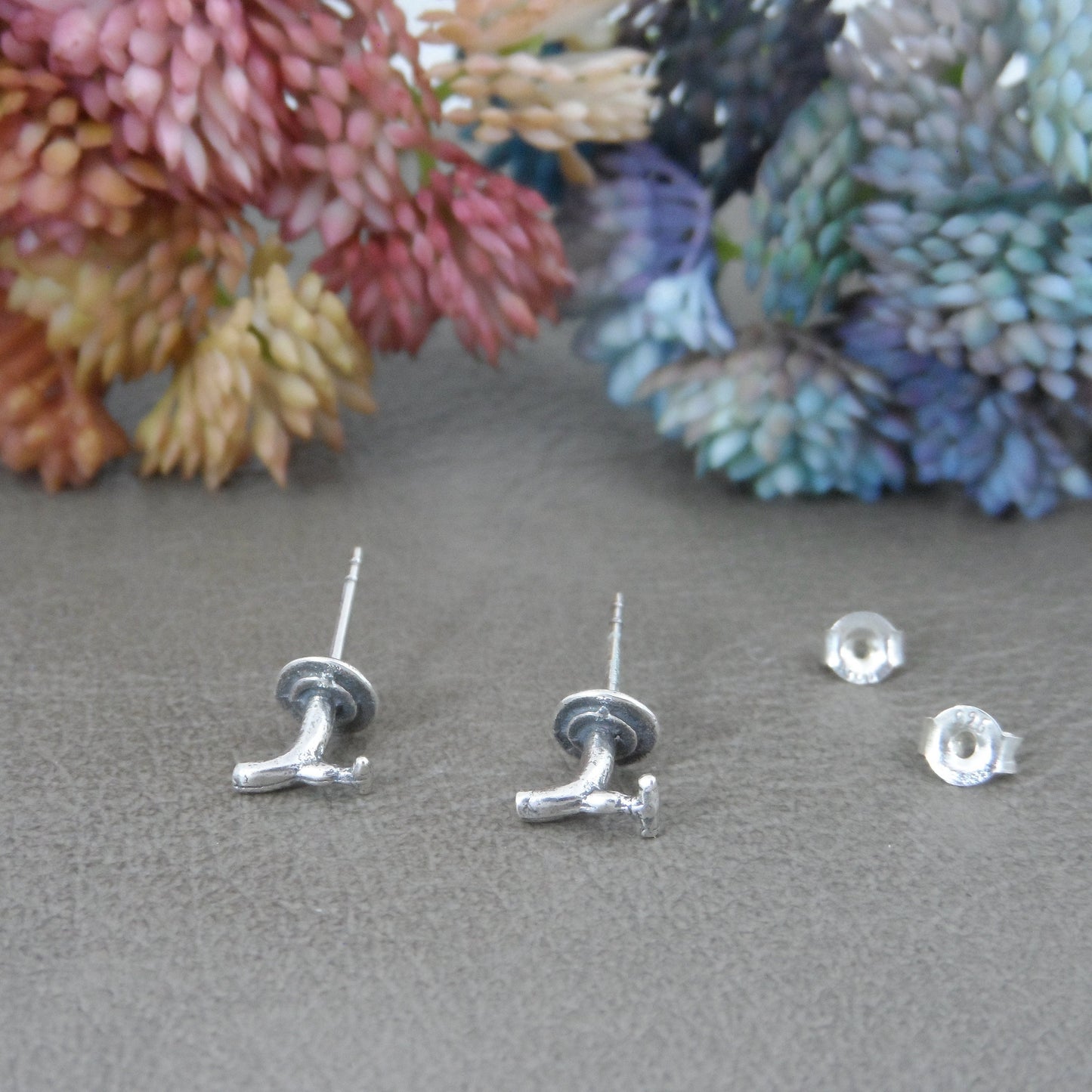 Tiny Faucet Earrings in Sterling Silver, Faucet Studs, Kitchen Earrings, Facucet Jewelry, Tiny Silver Jewelry, Gift for Her,