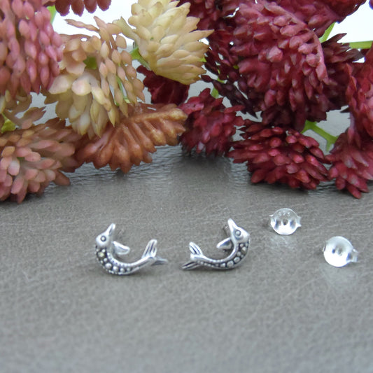 Dolphin Earrings in Sterling Silver