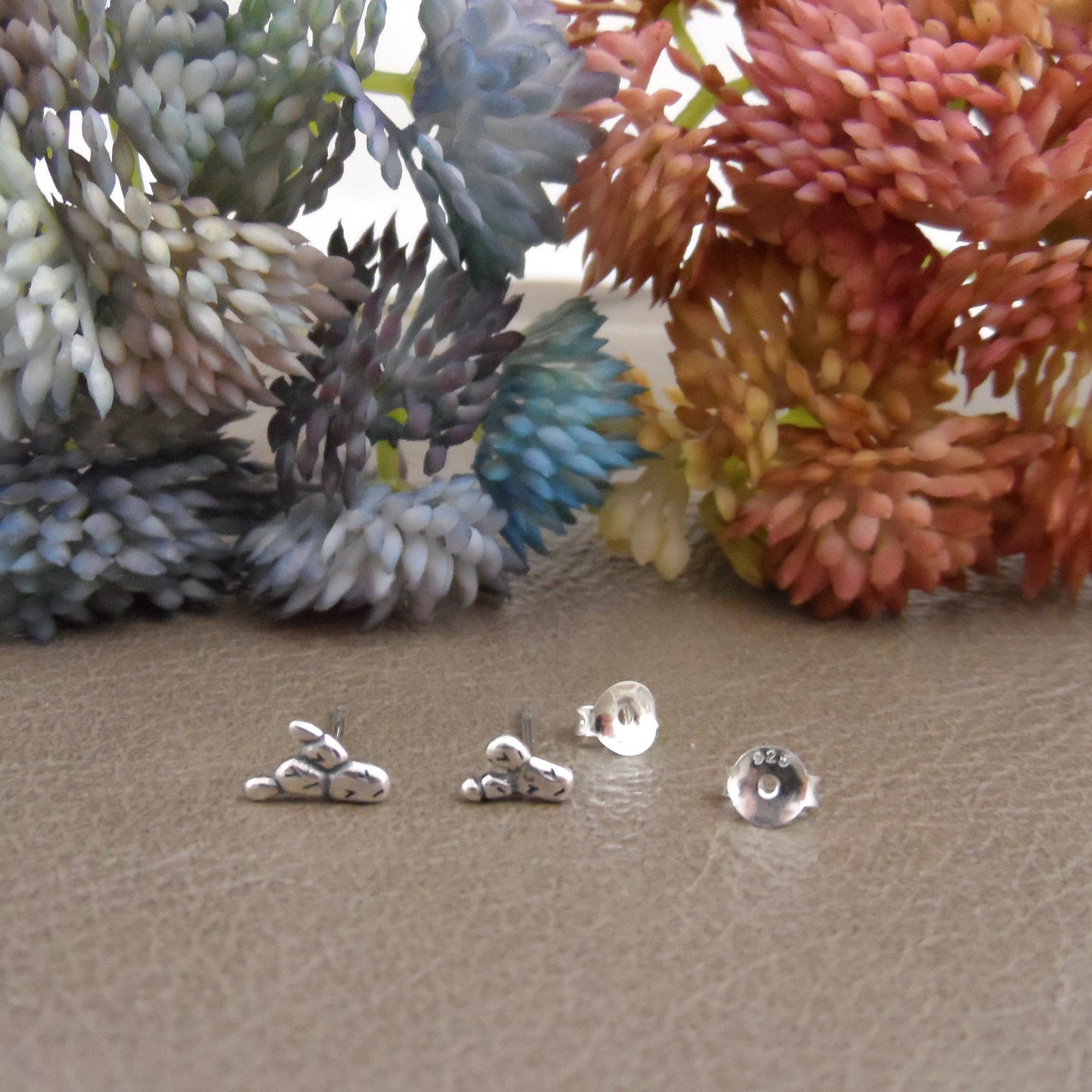 Tiny Cactus Studs in Sterling Silver, Nopal Cactus Earrings, Prickly Pear Cactus Studs, Desert Jewelry, Desert Earrings, Southwest Jewelry