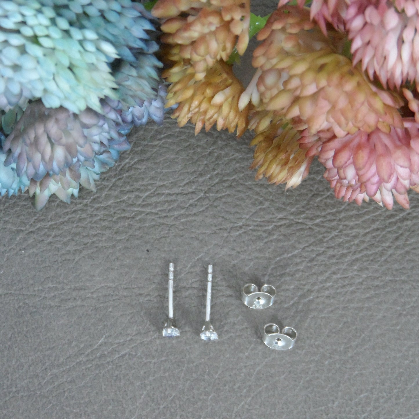 Tiny Moonstone 3mm Earrings in Sterling Silver, Rosecut Moonstone Earrings, Gemstone Studs, Minimalist Earrings, Moonstone Studs