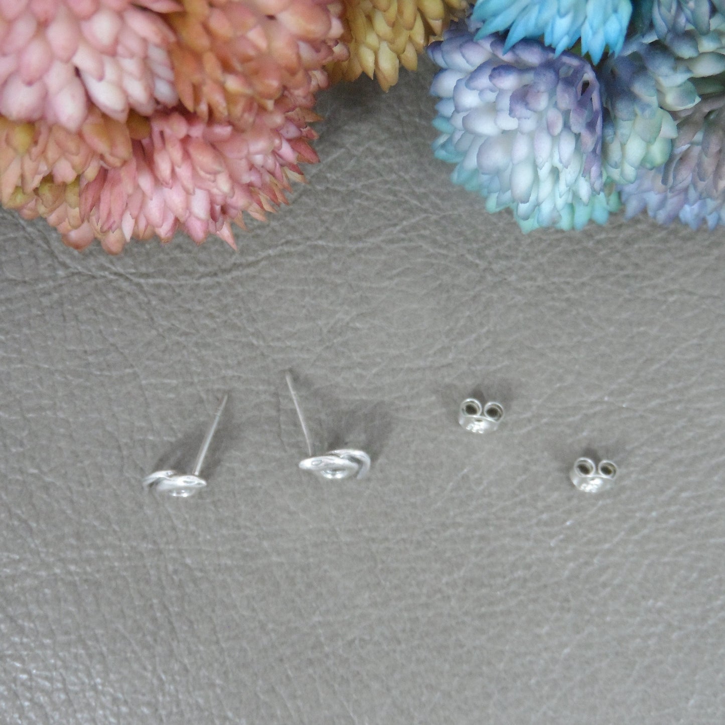 Tiny Snake Earrings in Sterling Silver, Snake Studs, Coiled Snake Earrings, Tiny Studs, Sterling Silver Earrings, Snake Earrings