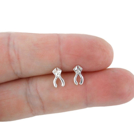 Tiny Plier Earrings in Sterling Silver,Plier Studs, Tool Earrings, Mechanic Jewelry, Plier Jewelry, ToolJewelry, Tiny Plier Earrings