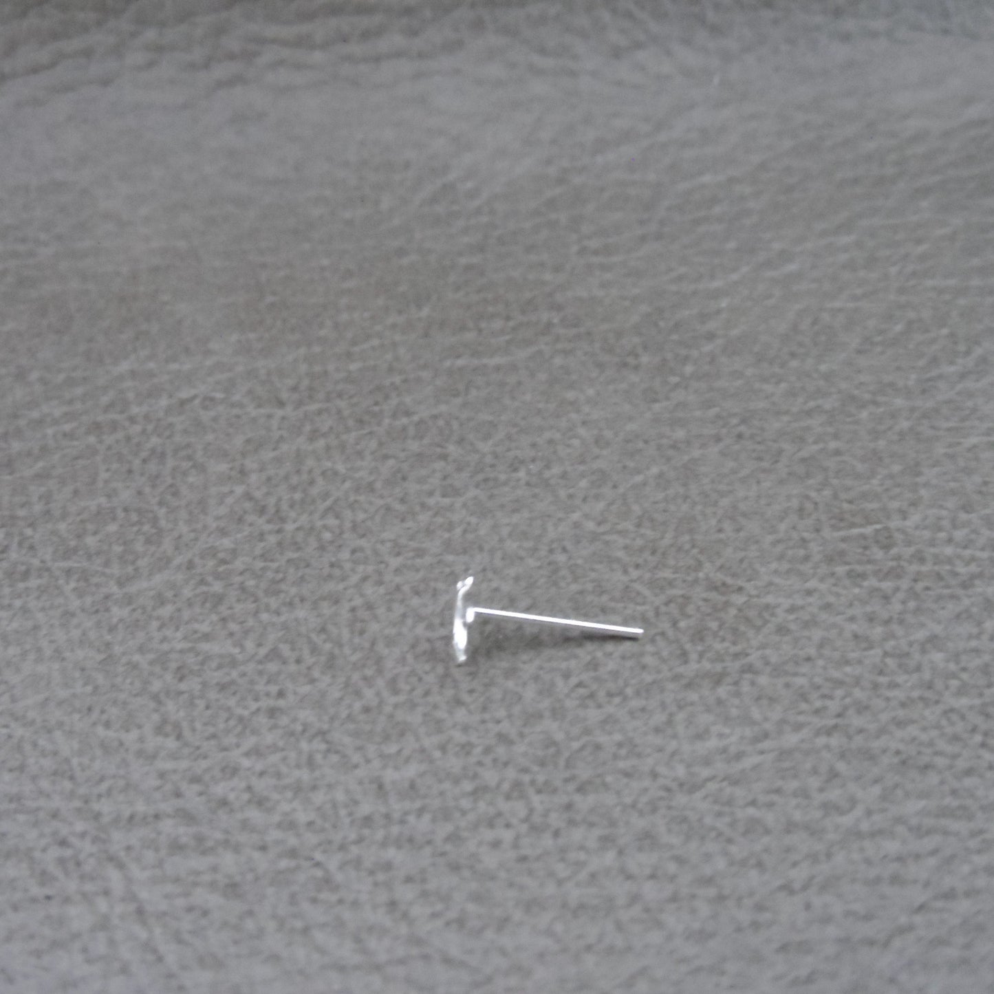 Tiny Bird Nose Stud in Sterling Silver, Swallow Nose Stud, Bird Nose Stud, Silver Nose Stud, Tiny Nose Stud, Body Piercing