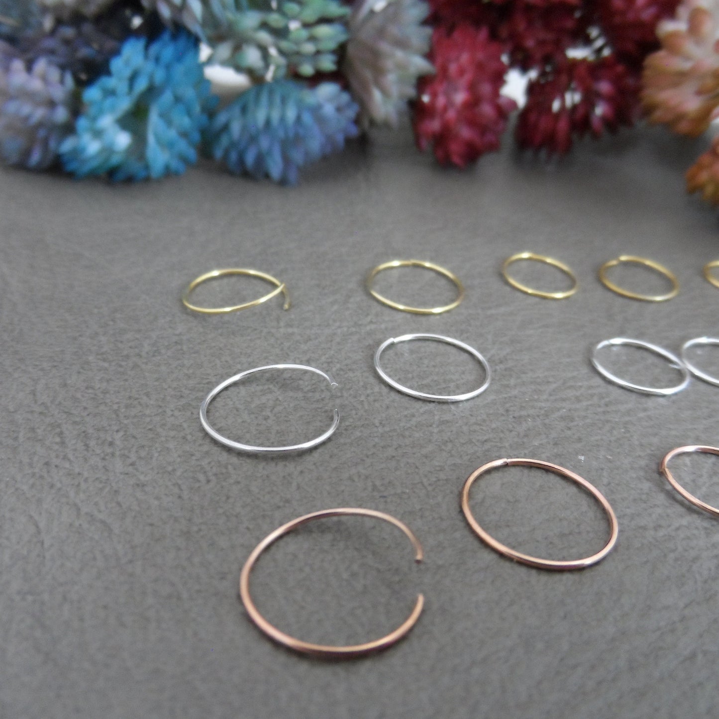 Seamless Hoop Sterling Silver Earrings